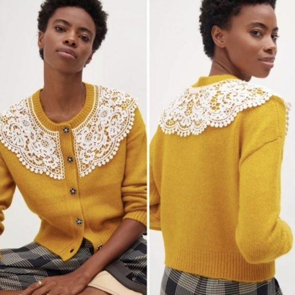 Anthropologie Maeve Lace Cardigan - Picture 2 of 9